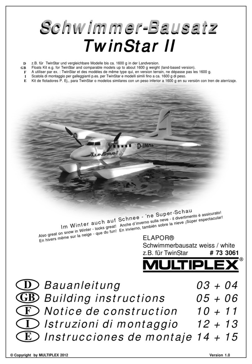 Multiplex Schwimmer-Bausatz TwinStar II Instruction Manual