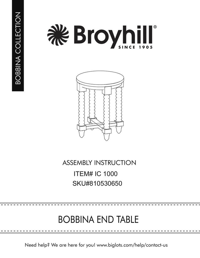 Broyhill BOBBINA IC 1000 Assembly instruction