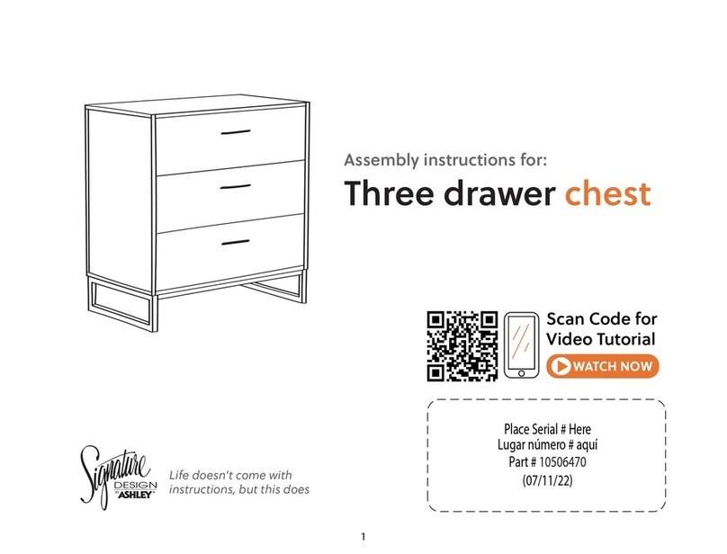 Ashley Signature Design Socalle Light Natural Three Drawer... Assembly instructions Ashley Signature Design Socalle Light Natural Three Drawer... Assembly instructions