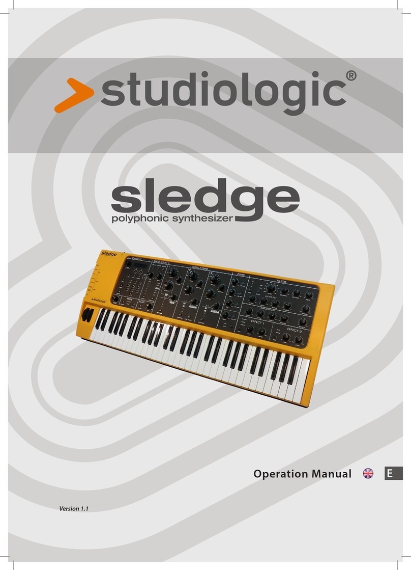 Studio Logic sledge User manual