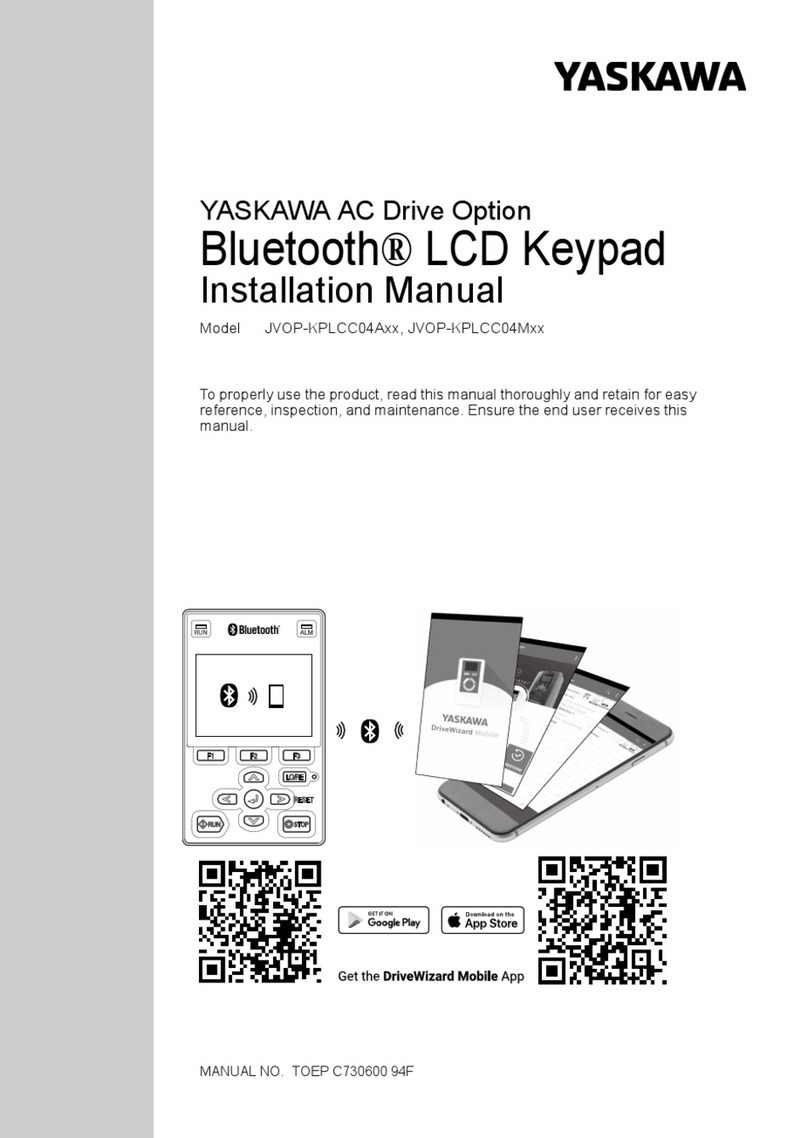 YASKAWA JVOP-KPLCC04A Series installation manual