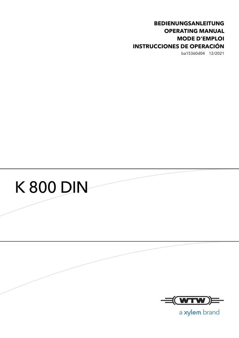 Xylem wtw K 800 DIN operating manual