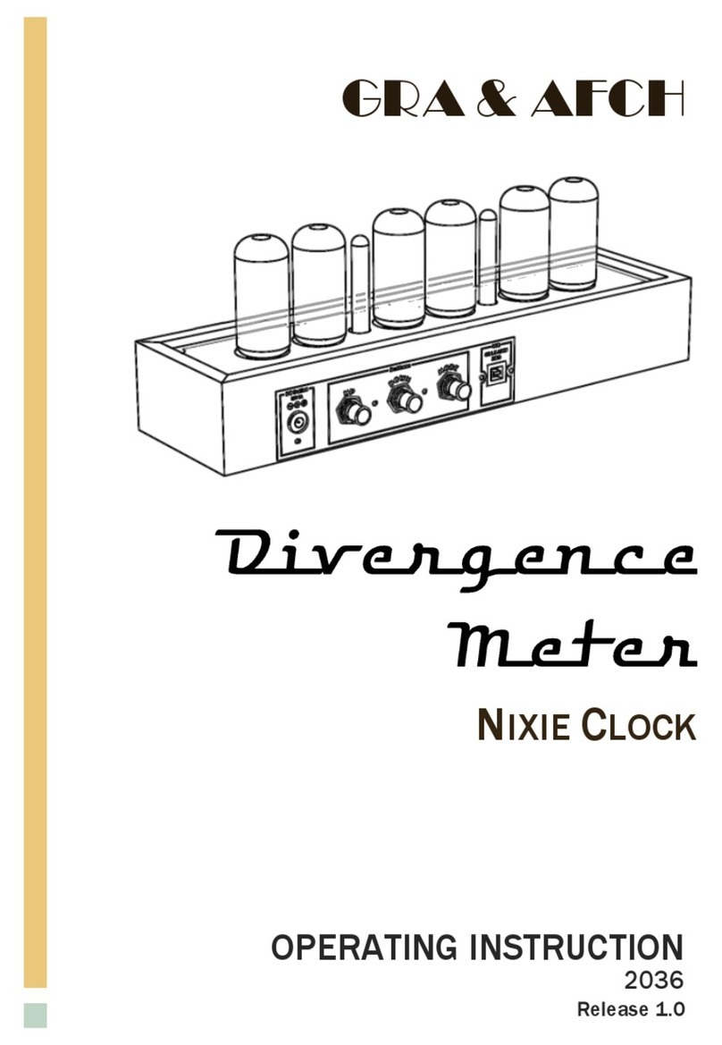 GRA & AFCH Divergence Meter NIXIE operating instructions