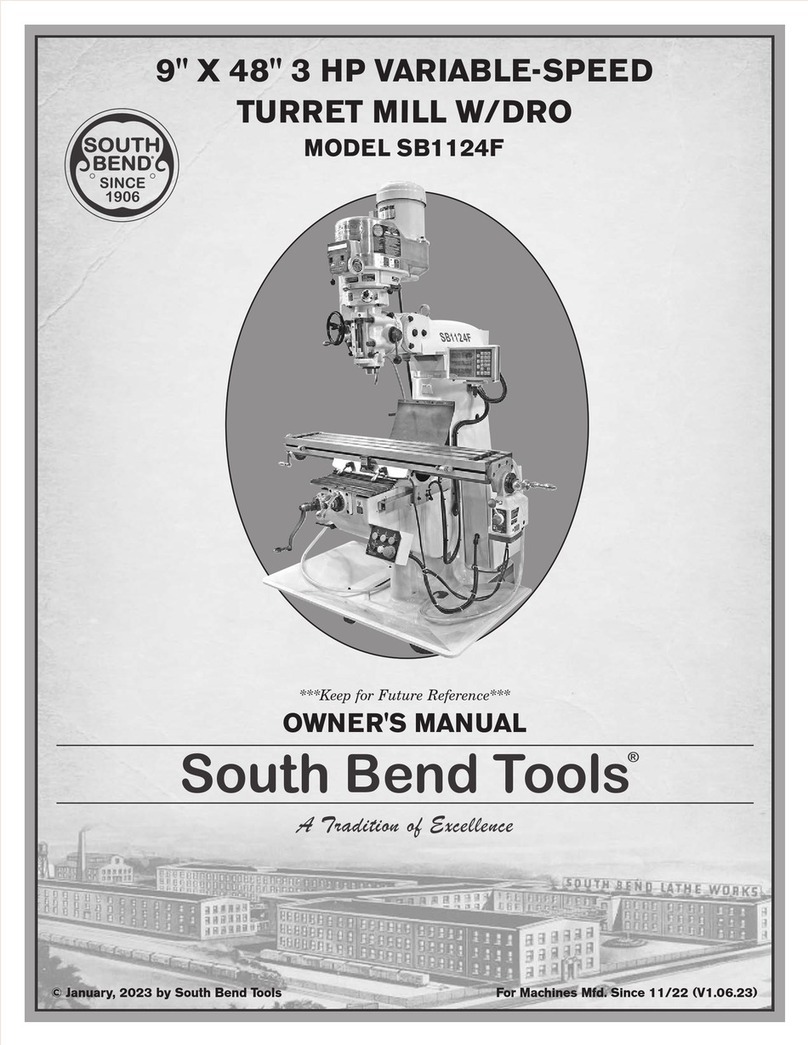 South Bend Tools SB1124F owner's manual