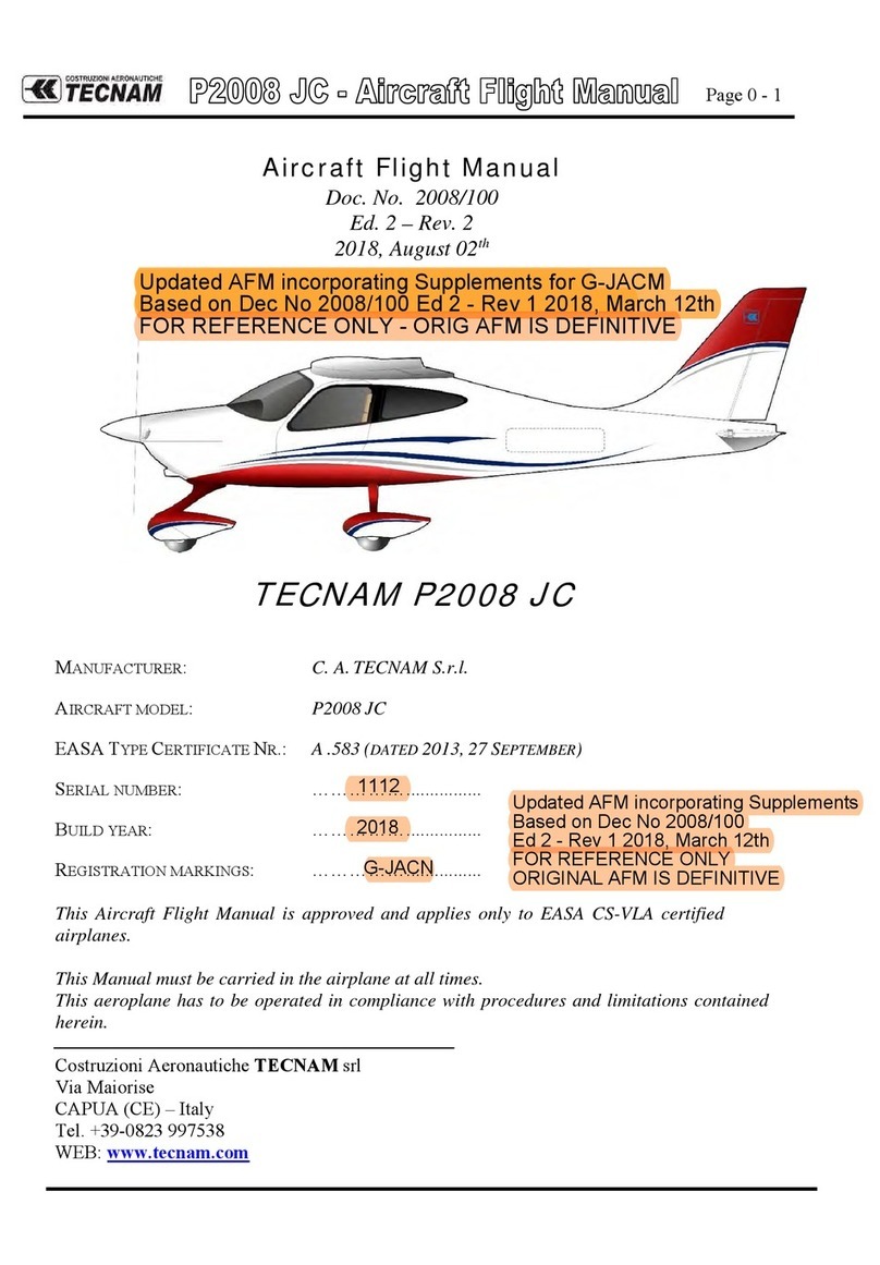 Tecnam P2008 JC Technical specifications