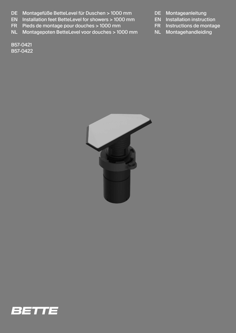 BETTE BetteLevel B57-0421 User manual