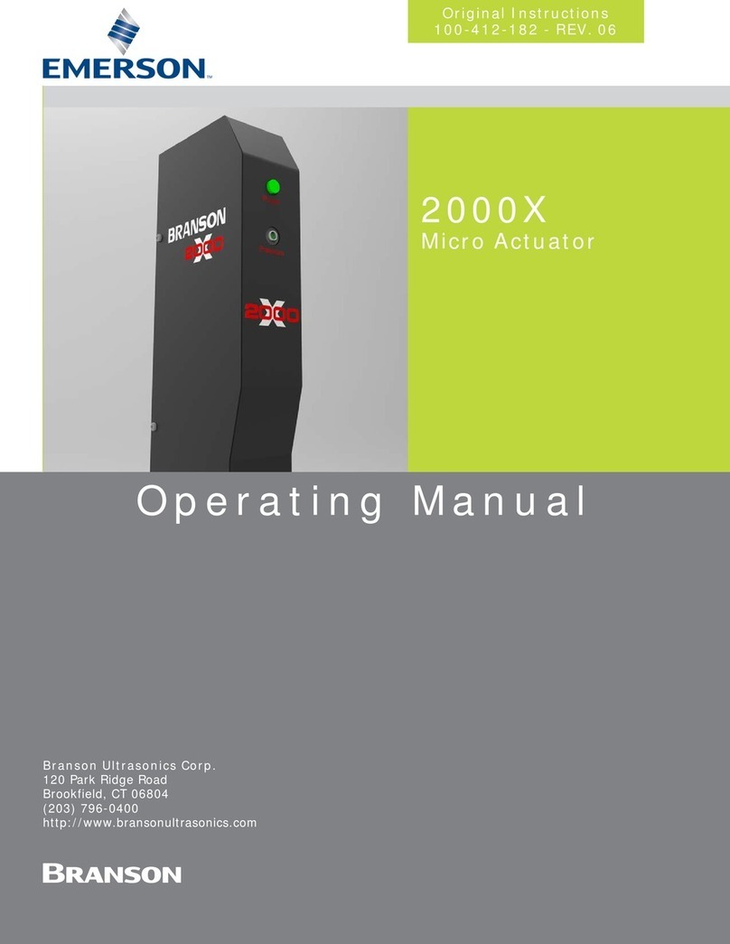 Emerson Branson 2000X Original instructions