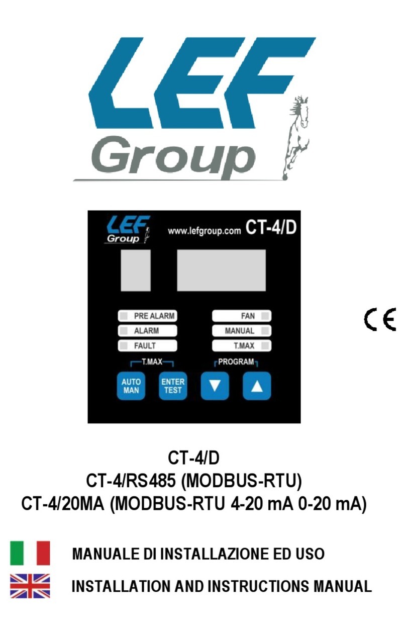 LEF CT-4/D Installation and instruction manual