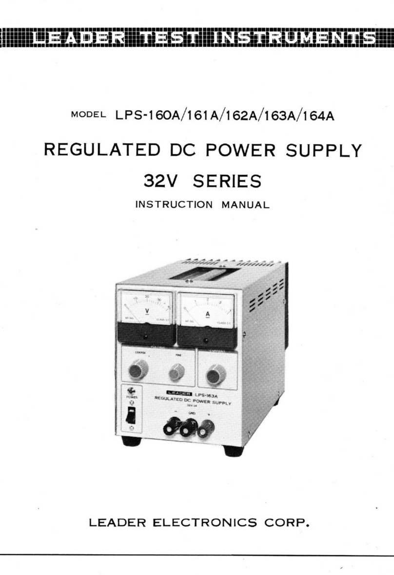 Leader Electronics Corp. LPS-160A instruction manual