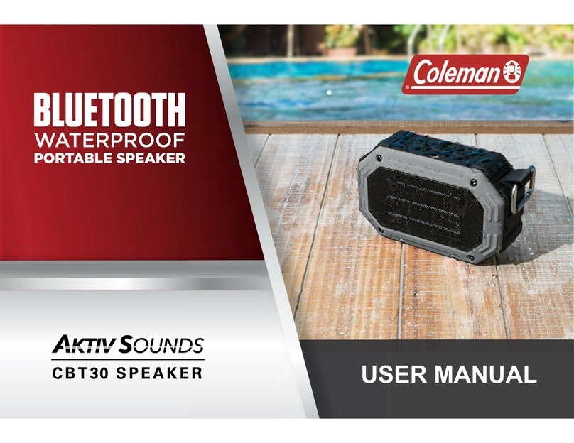 Coleman AKTIV SOUNDS CBT30 user manual