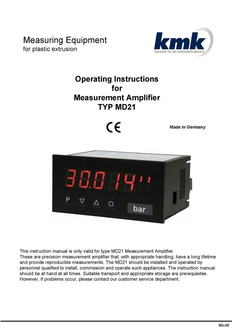 kmk MD21 operating instructions