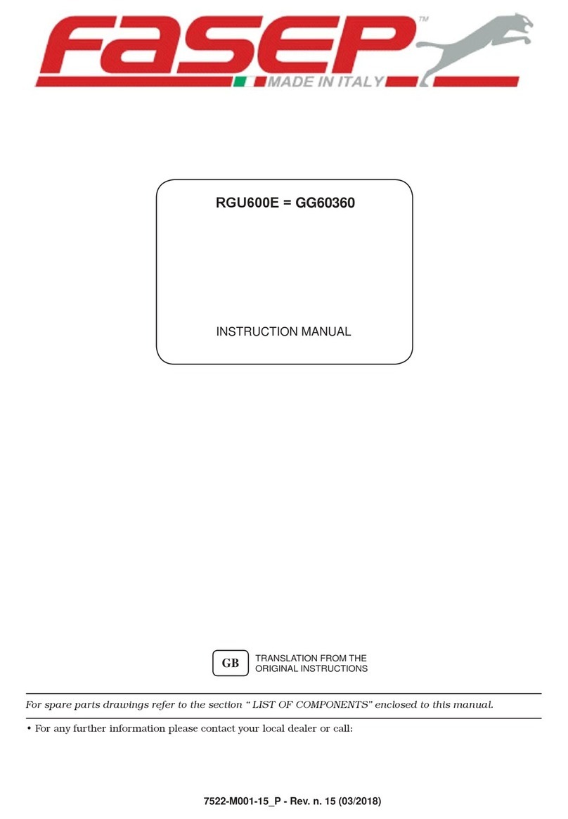 Fasep RGU600E instruction manual