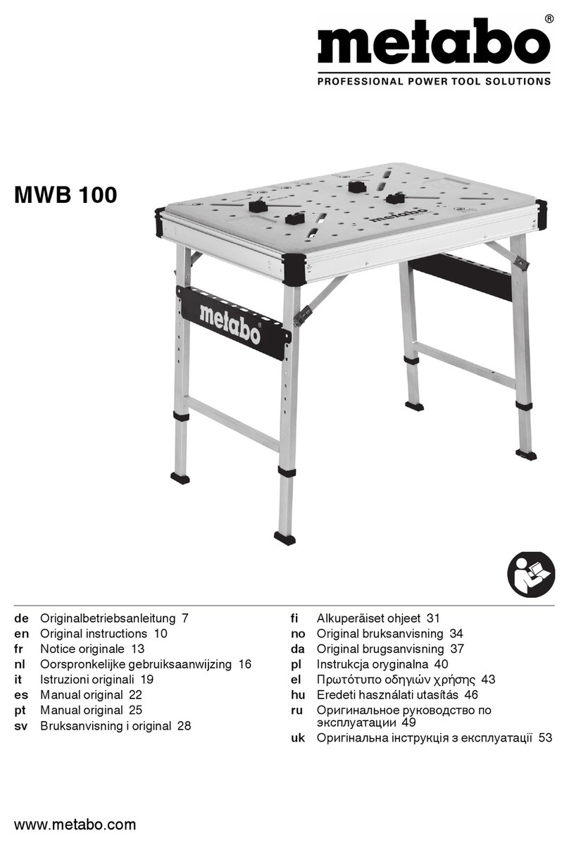 Metabo MWB 100 Original instructions
