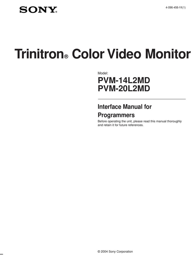 Sony Trinitron PVM-14L2MD User manual Sony Trinitron PVM-14L2MD User manual
