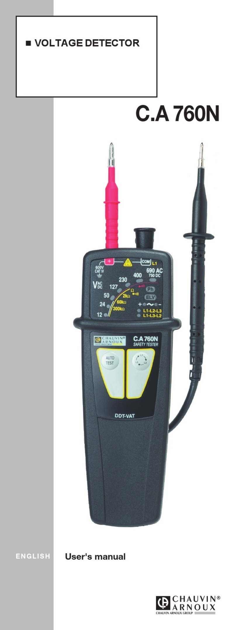 Chauvin Arnoux 760N user manual
