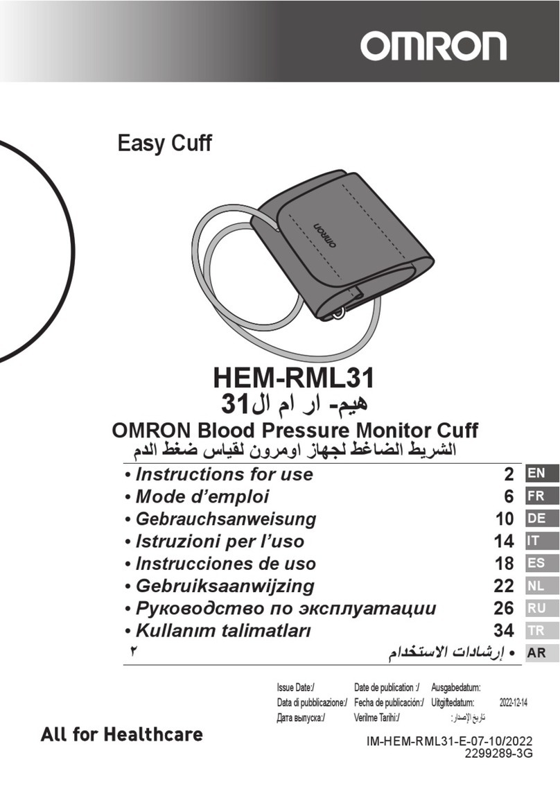 Omron HEM-RML31 User manual Omron HEM-RML31 User manual