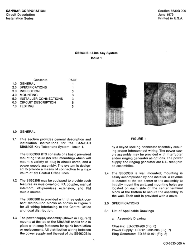 SAN/BAR SB6630B Operating and installation instructions