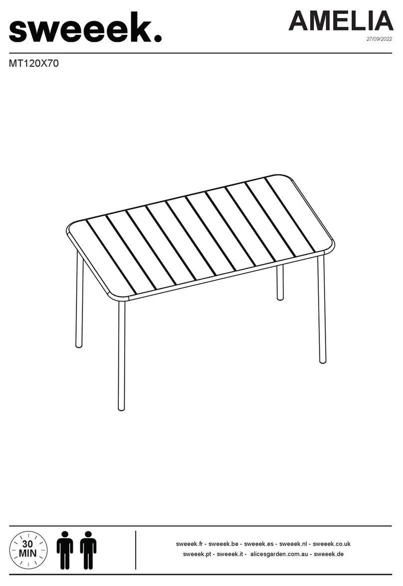 sweeek. AMELIA MT120X70 User manual sweeek. AMELIA MT120X70 User manual