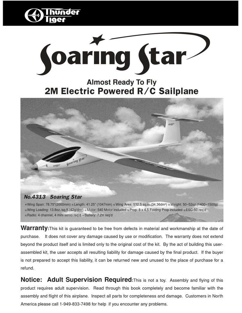 THUNDER TIGER Soaring Star Assembly instruction