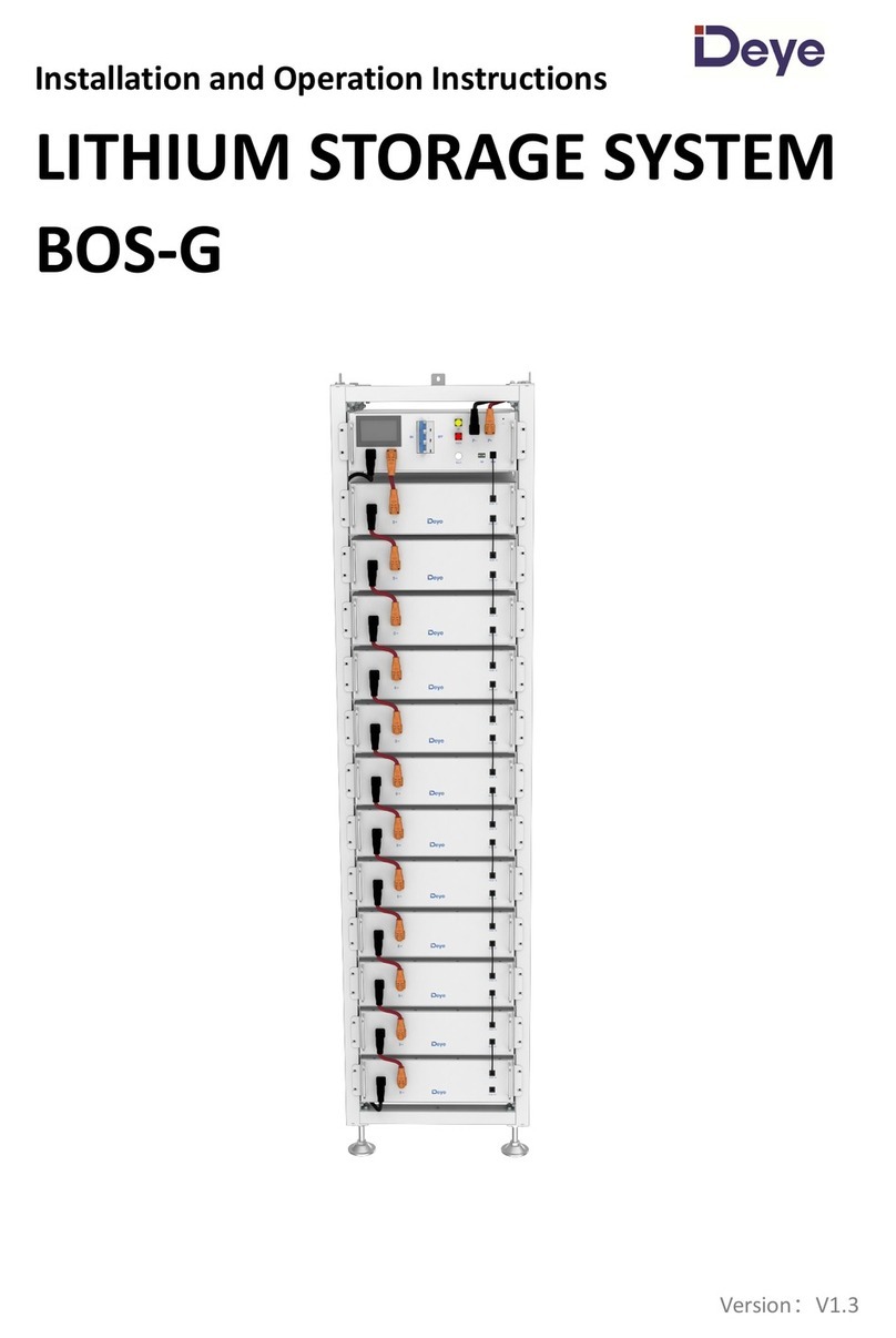 Deye BOS-G Series Installation and operation instruction