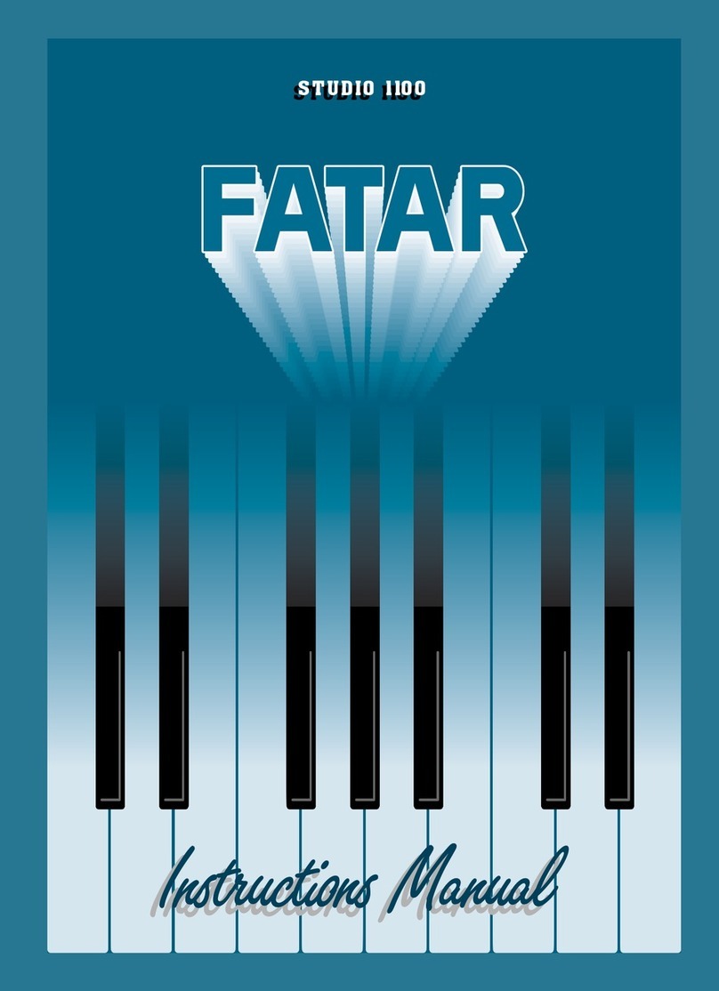 Fatar STUDIO 900 instruction manual