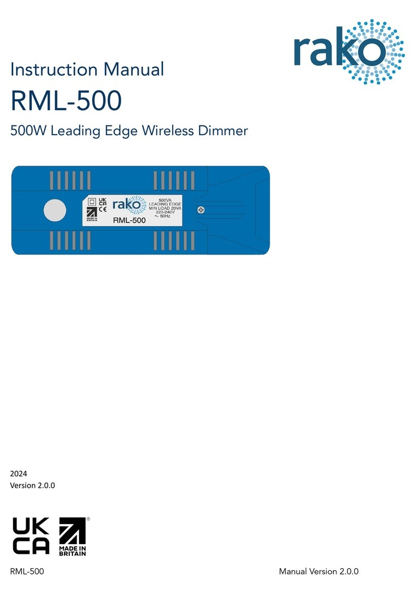 rako RML-500 User manual