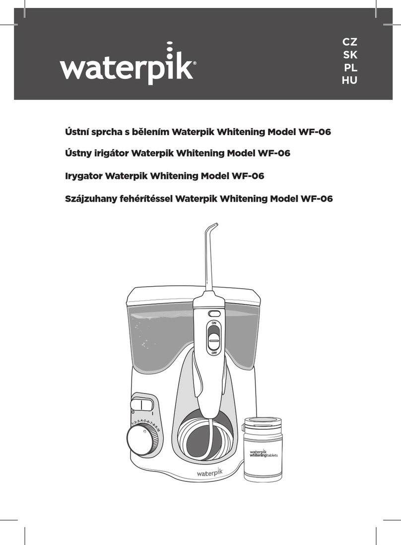 Waterpik Water Flosser WF-06 User manual Waterpik Water Flosser WF-06 User manual
