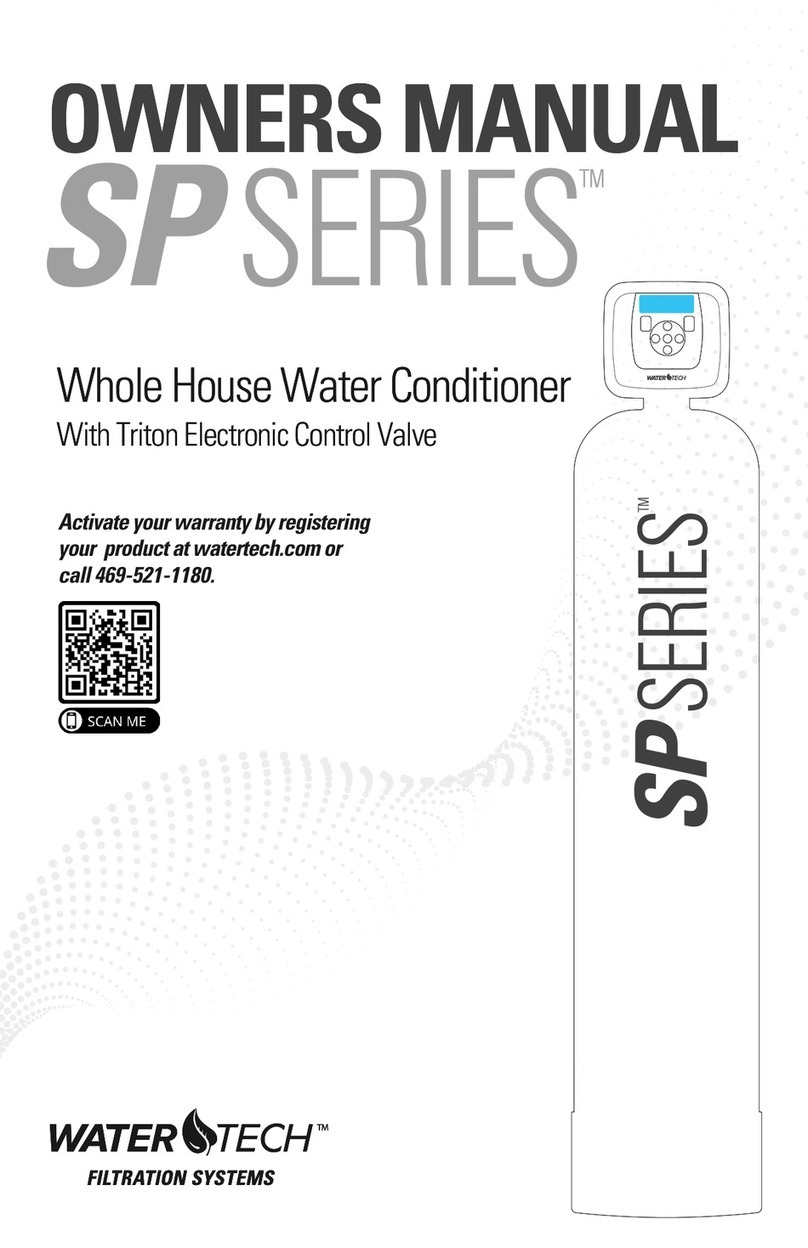 WaterTech SP Series User manual