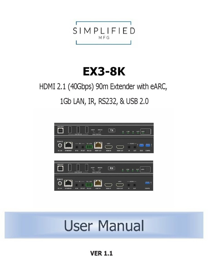 Simplified MFG EX3-8K User manual Simplified MFG EX3-8K User manual