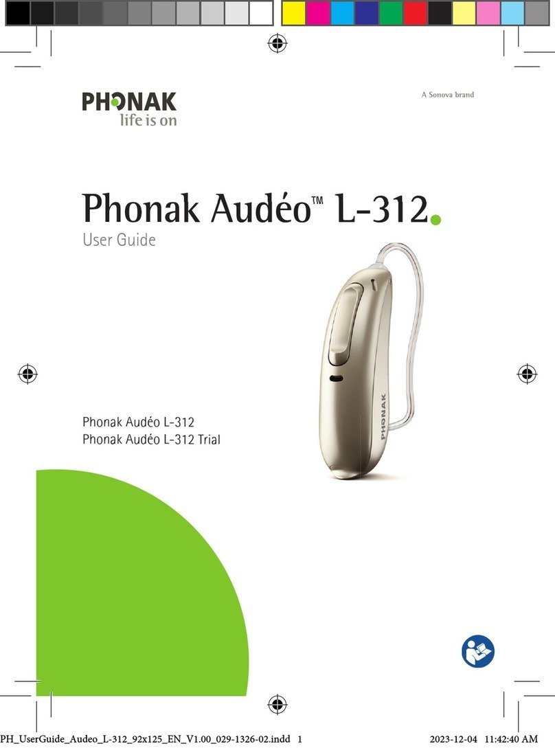 Sonova Phonak Audeo L-312 User manual Sonova Phonak Audeo L-312 User manual
