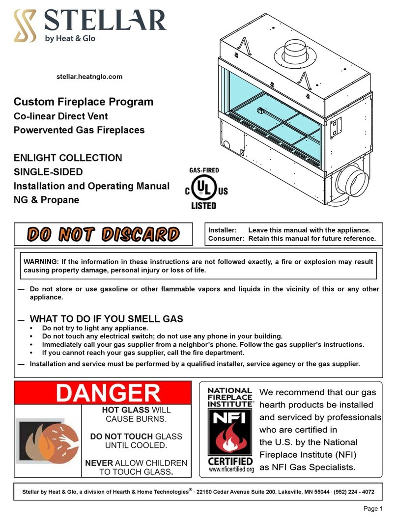 Heat & Glo STELLAR 3-SS-20-G User manual