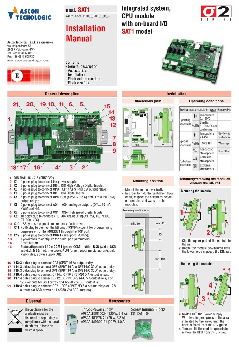 Ascon tecnologic D2 Series User manual