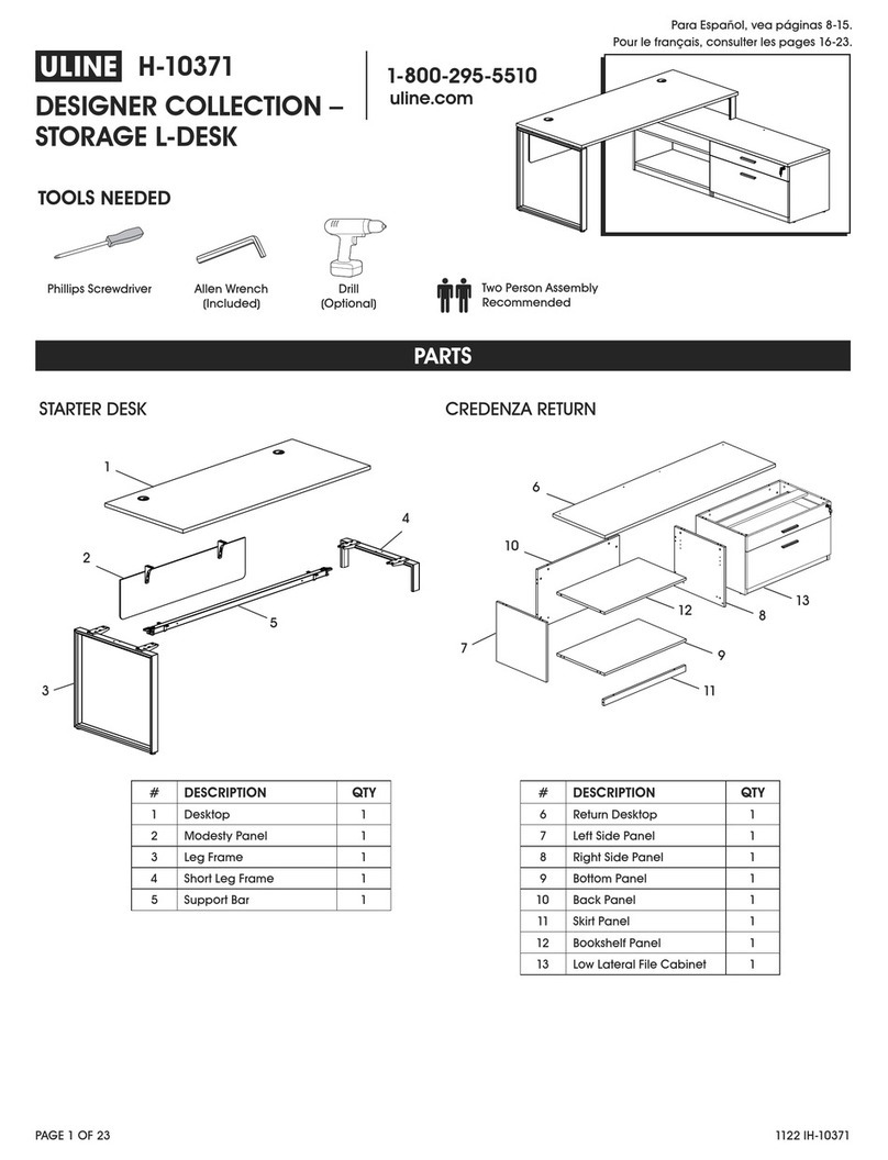 U-Line DESIGNER H-10371 User manual