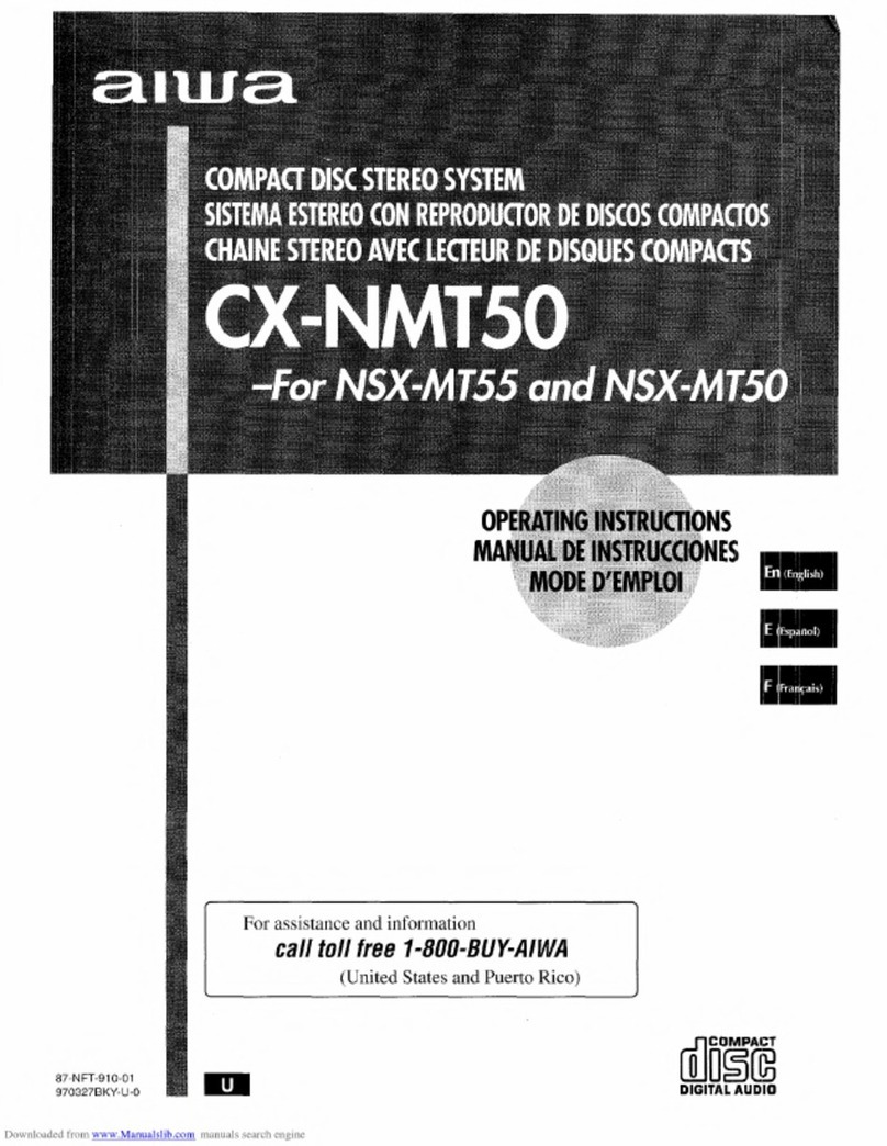 Aiwa CX-NMT50 operating instructions