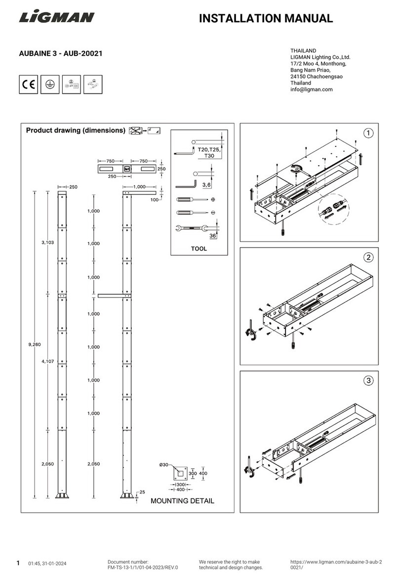 LIGMAN AUBAINE 3 installation manual