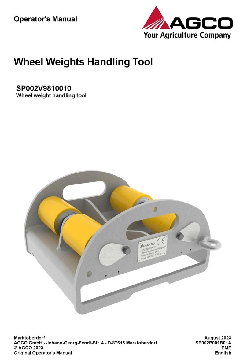 AGCO SP002V9810010 Operator's manual
