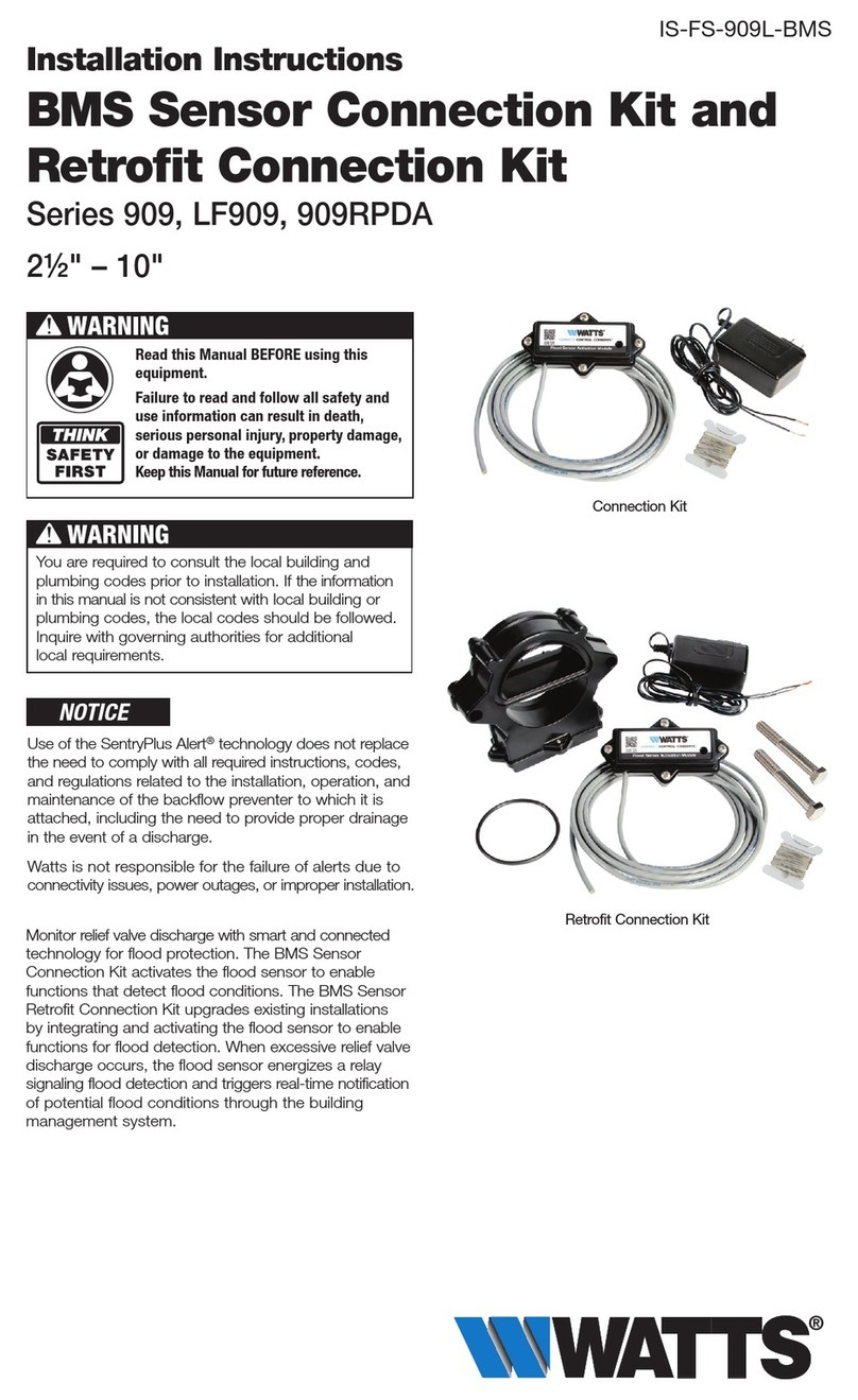 Watts 909 Series User manual