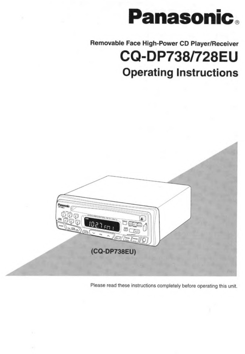 Panasonic CQ-DP738 operating instructions