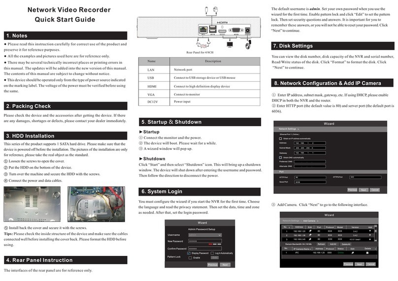 TVT Digital TD-3000H1-B1 quick start guide
