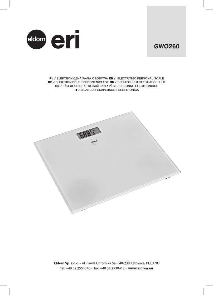Eldom eri GWO260 User manual