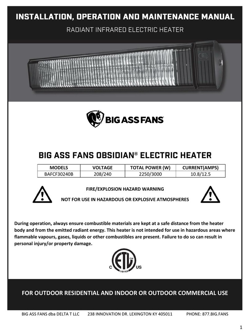 Bigassfans Obsidian BAFCF30240B Installation, operation and maintenance manual Bigassfans Obsidian BAFCF30240B Installation, operation and maintenance manual