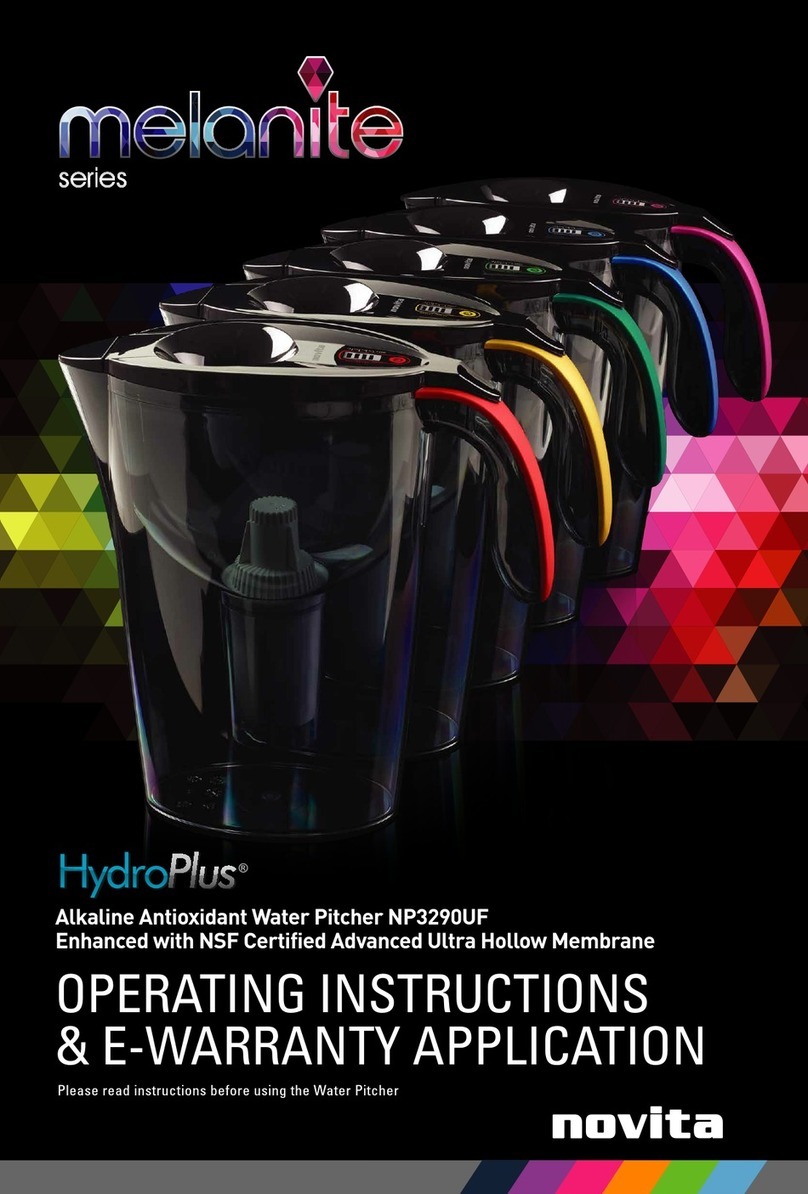 Novita HydroPlus melanite NP3290UF Installation guide