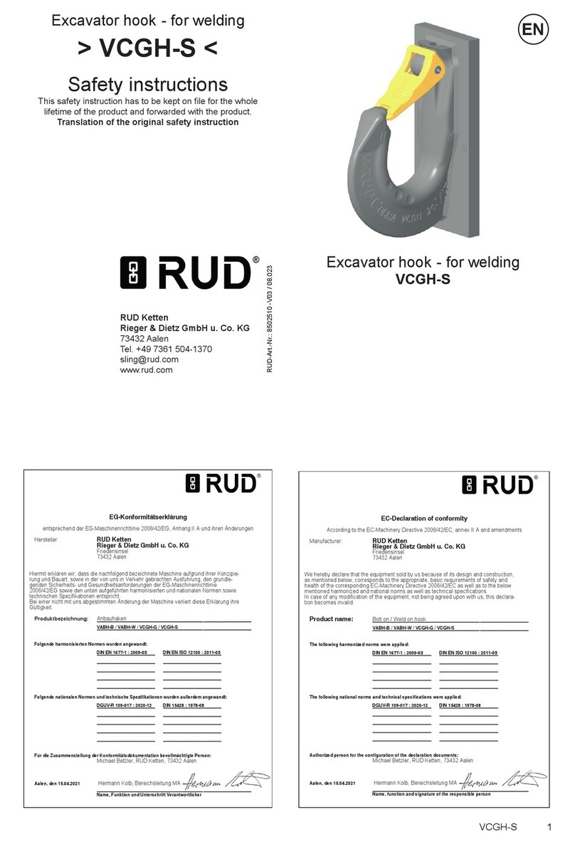 RUD VCGH-S Safety instruction