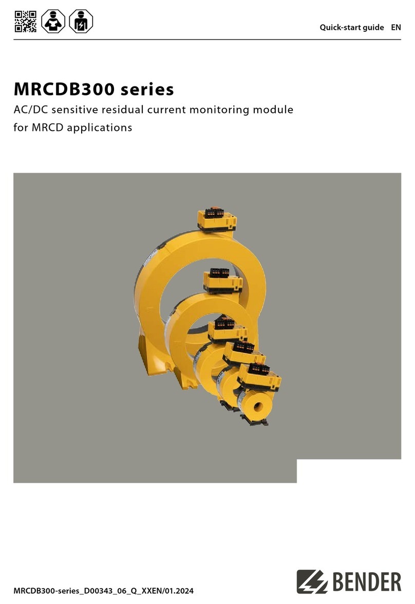 Bender MRCDB300 Series quick start guide