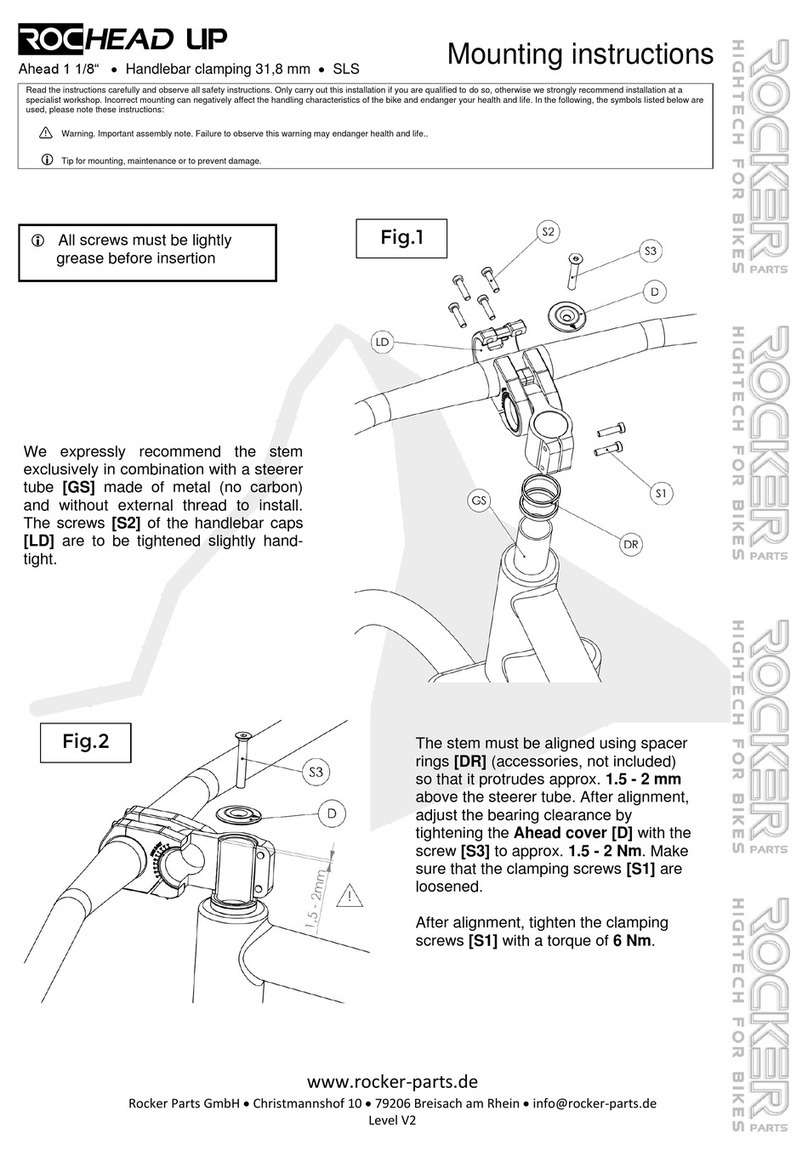 Rocker ROCHEAD UP Mounting instructions