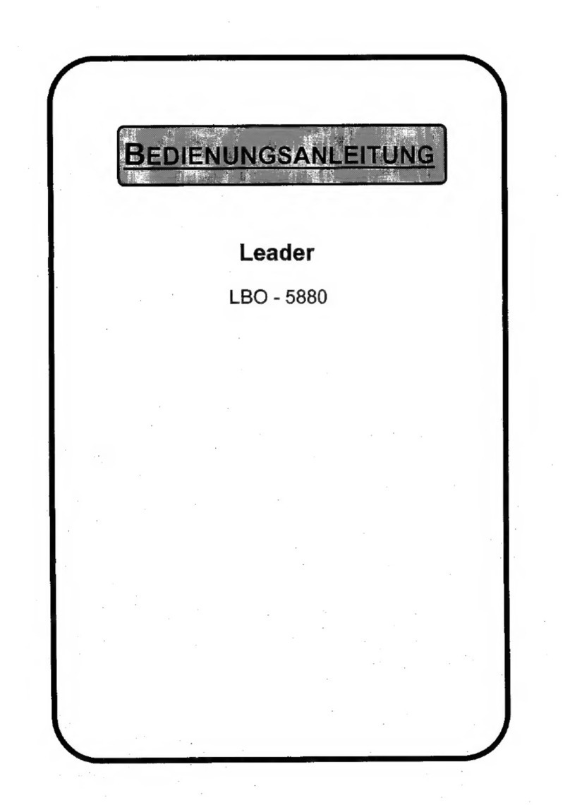 Leader LBO-5880 User manual
