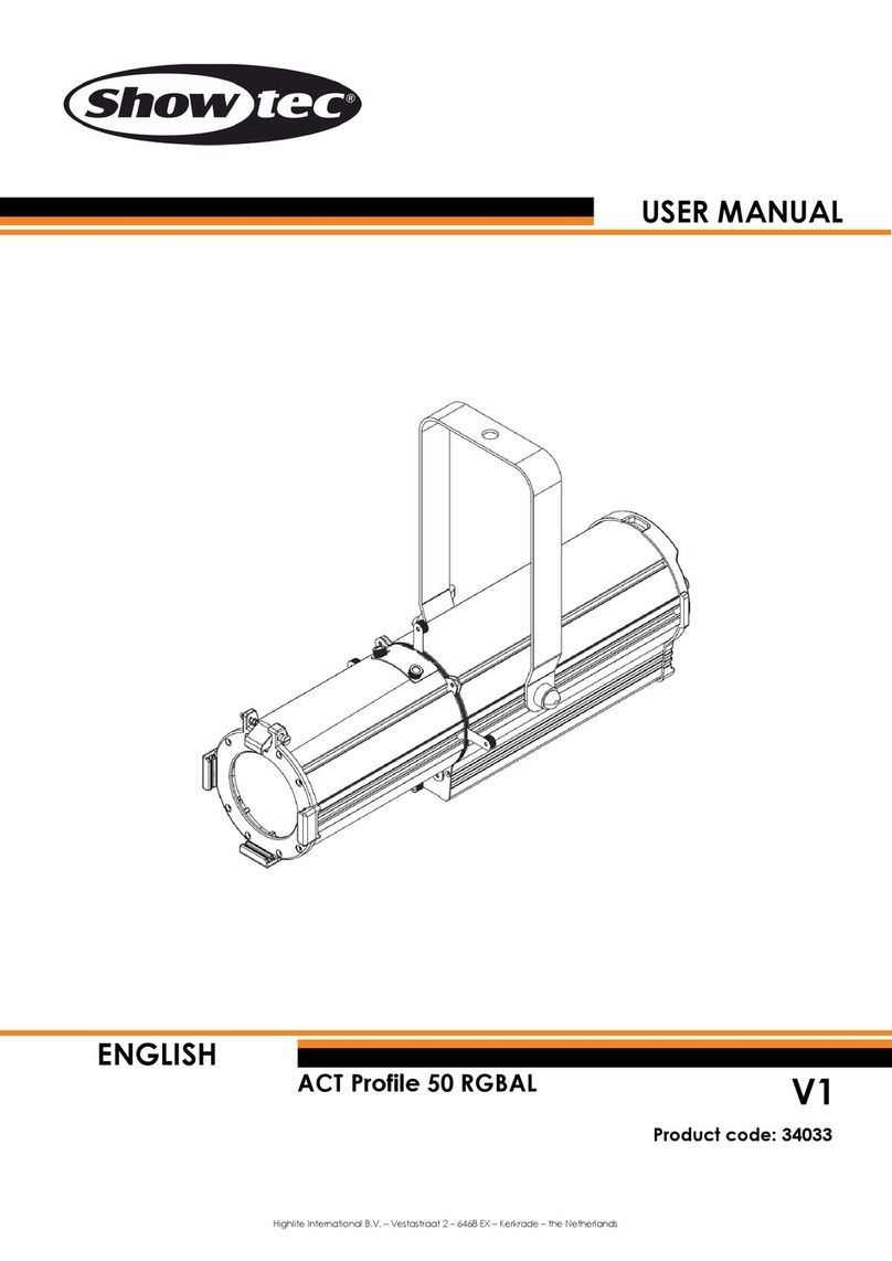 Show Tec ACT Profile 50 RGBAL User manual