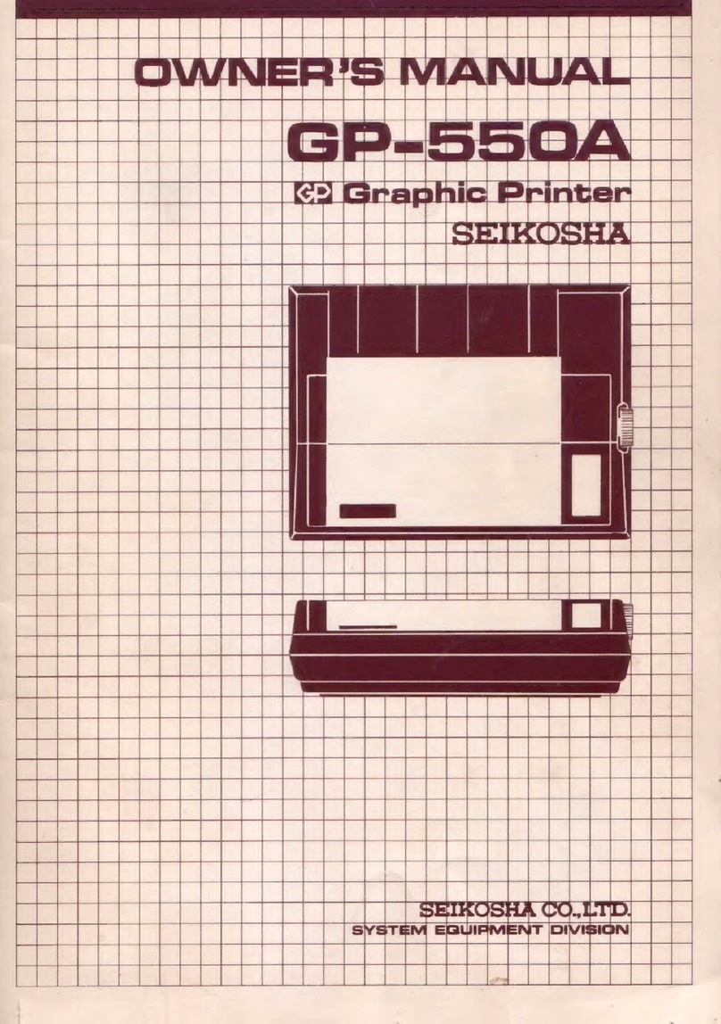 Seikosha GP-550A owner's manual