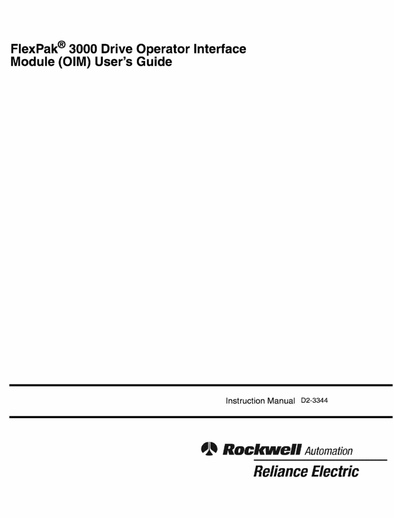 Rockwell Automation Reliance electric FlexPak 3000 User manual Rockwell Automation Reliance electric FlexPak 3000 User manual