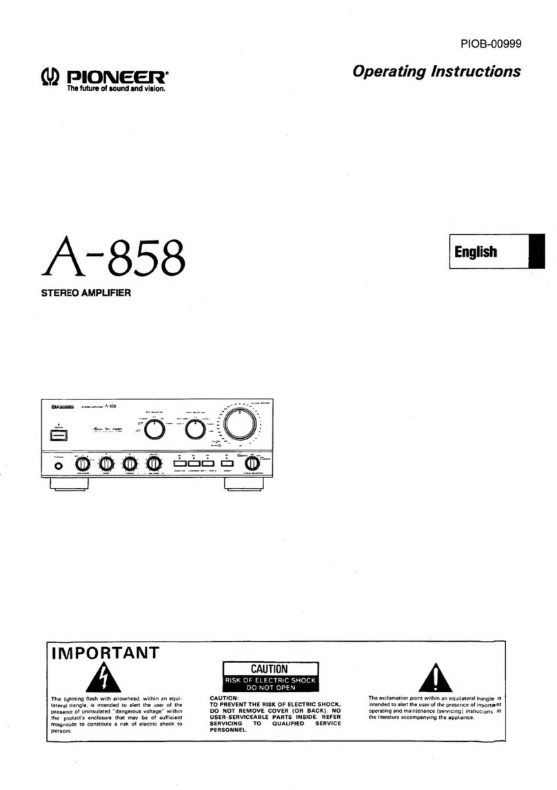 Pioneer A-858 User manual